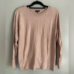 Dynamite | long sleeve open back crew neck knit sweater | size L